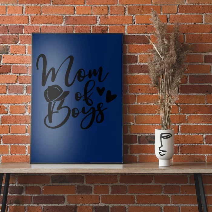 Mom Of Boys Hat Gift For Mom Mothers Day Poster