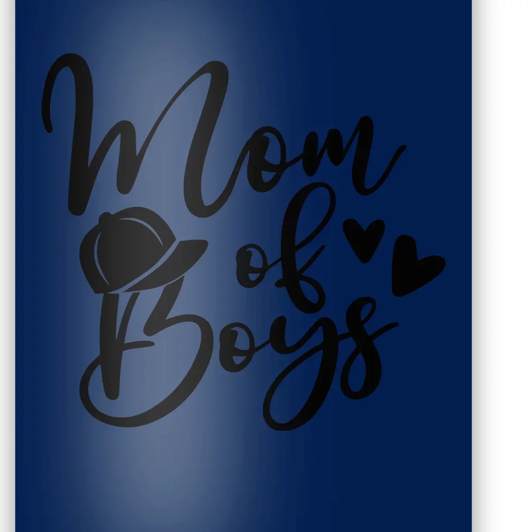 Mom Of Boys Hat Gift For Mom Mothers Day Poster