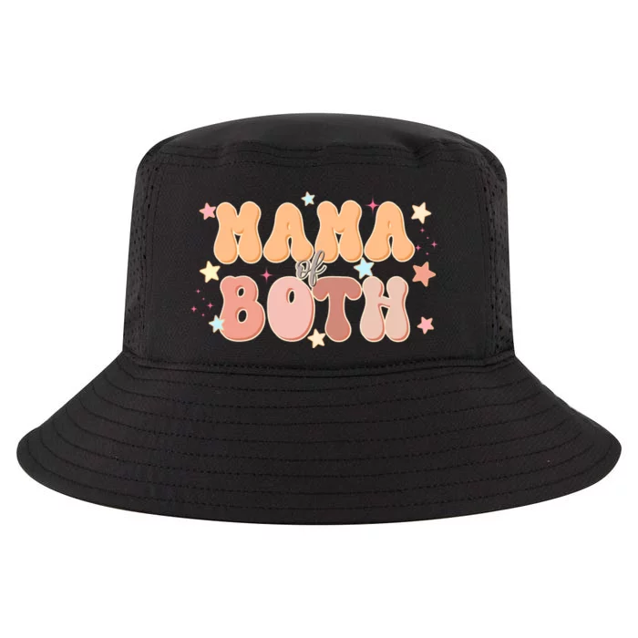 Mama Of Both Retro Mother's Day Mom Cool Comfort Performance Bucket Hat