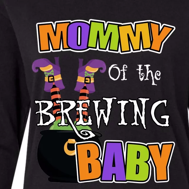 Mommy Of Brewing Halloween Theme Shower Spooky Gift Womens Cotton Relaxed Long Sleeve T-Shirt