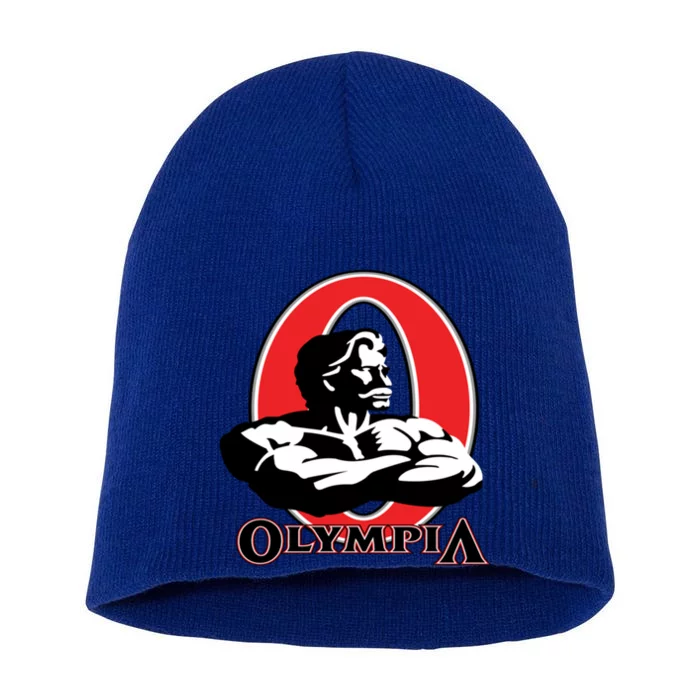 Mr Olympia Bodybuilding Fitness Gym Gift Short Acrylic Beanie