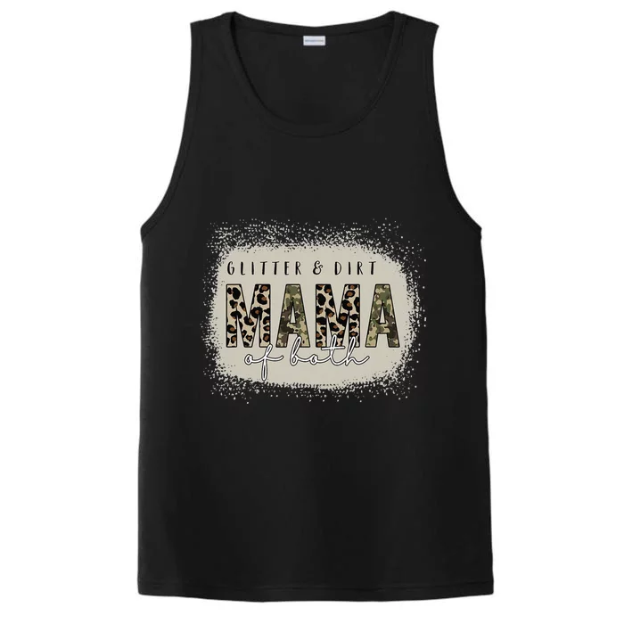 Mama of both bleached Tees Glitter & Dirt Mama Of Both Camo Performance Tank