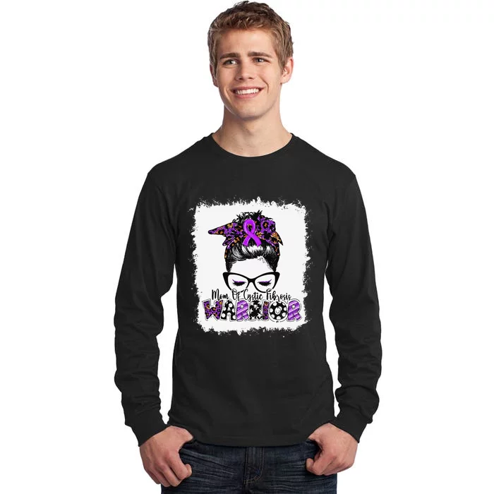 Mom Of Cystic Fibrosis Warrior Women Cystic Fibrosis Tall Long Sleeve T-Shirt