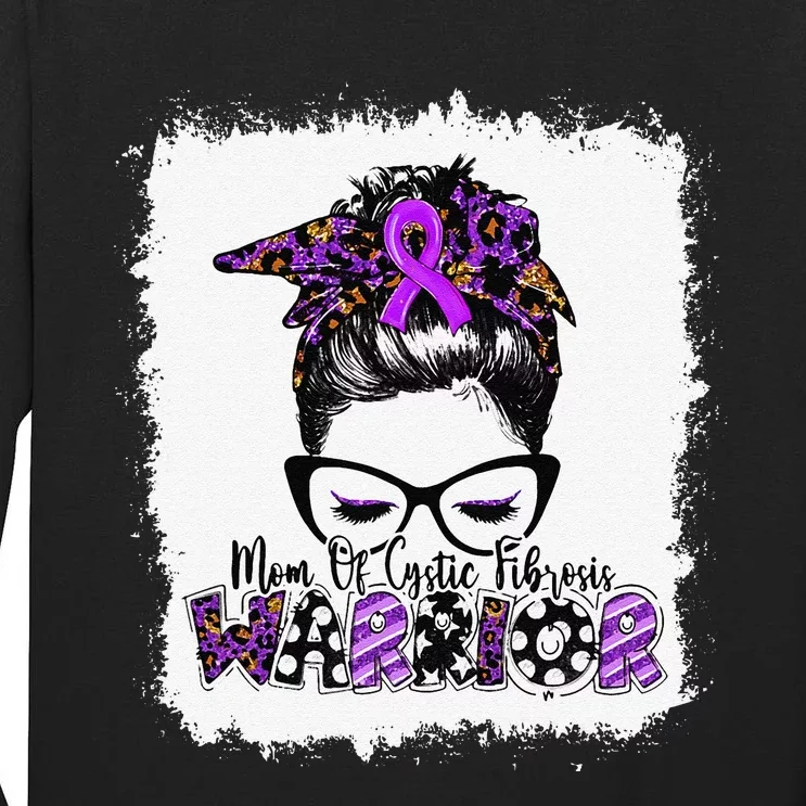 Mom Of Cystic Fibrosis Warrior Women Cystic Fibrosis Tall Long Sleeve T-Shirt