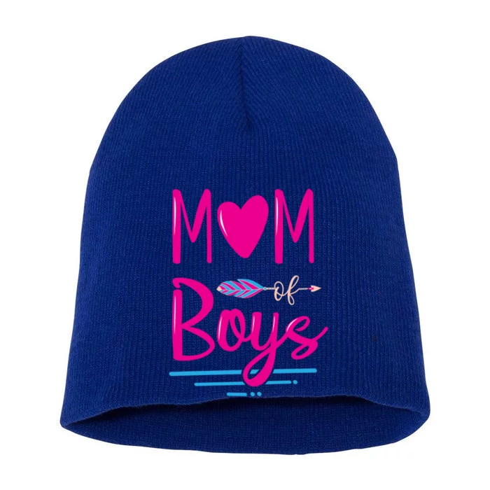 Mom Of Cute New Mom Mothers Day Gift Short Acrylic Beanie