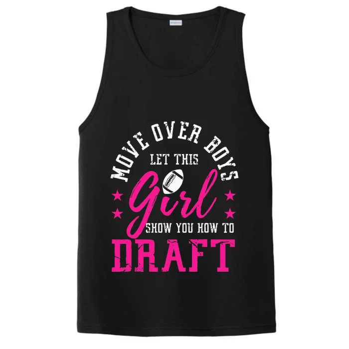 Move Over Cute Fantasy Football Draft Kit Party Performance Tank