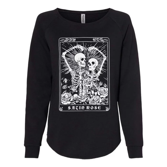 Michelle Otter Coolane Skeleton & Letter Womens California Wash Sweatshirt