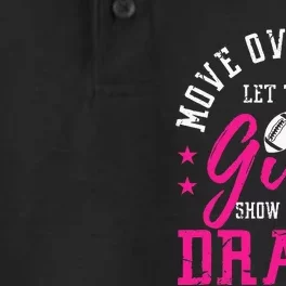 Move Over Cute Fantasy Football Women Draft Kit Party Dry Zone Grid Performance Polo