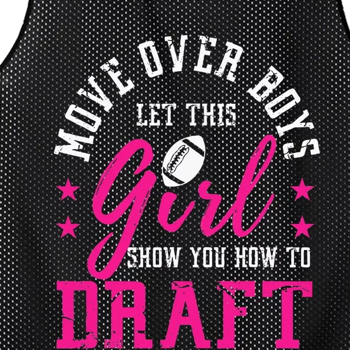 Move Over Cute Fantasy Football Women Draft Kit Party Mesh Reversible Basketball Jersey Tank