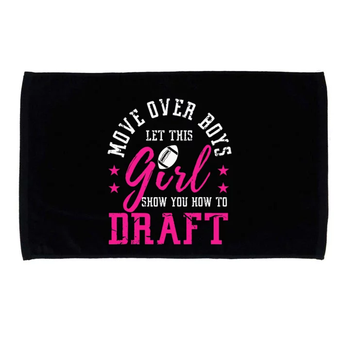 Move Over Cute Fantasy Football Women Draft Kit Party Microfiber Hand Towel