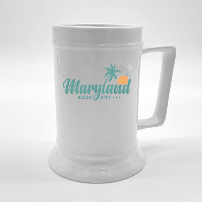 Maryland Ocean City State Of America Usa Front & Back Beer Stein