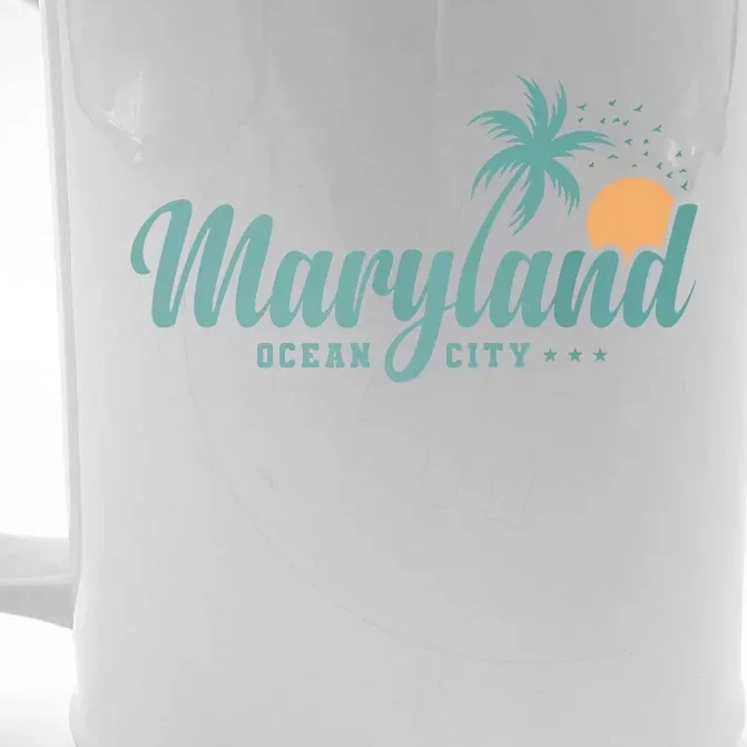 Maryland Ocean City State Of America Usa Front & Back Beer Stein