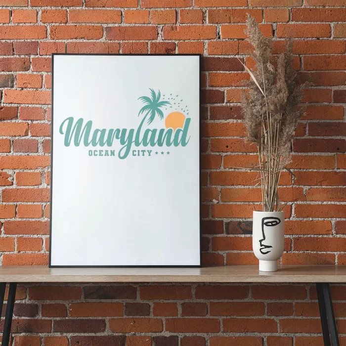 Maryland Ocean City State Of America Usa Poster