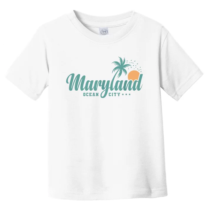 Maryland Ocean City State Of America Usa Toddler T-Shirt