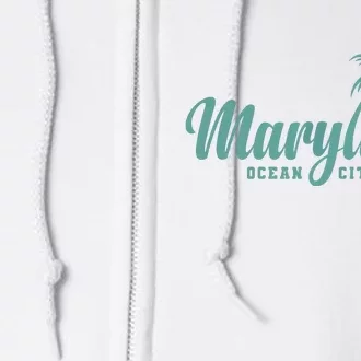 Maryland Ocean City State Of America Usa Full Zip Hoodie