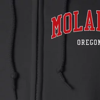 Molalla Oregon College Full Zip Hoodie