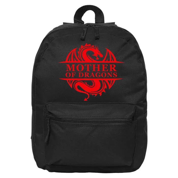 Mother of Dragons Mom Mother's Day Dragon Family Outfit 16 in Basic Backpack