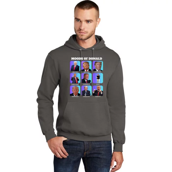 Moods Of Donald Donald Trump Funny Tall Hoodie