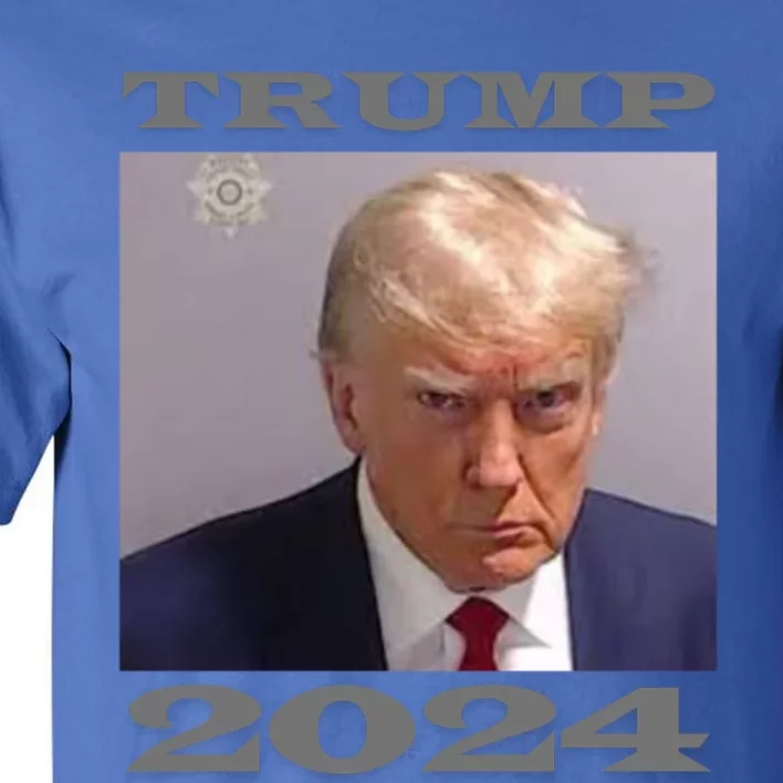 Mugshot Of Donald Trump Trump 2024 Funny Gift Tall T-Shirt