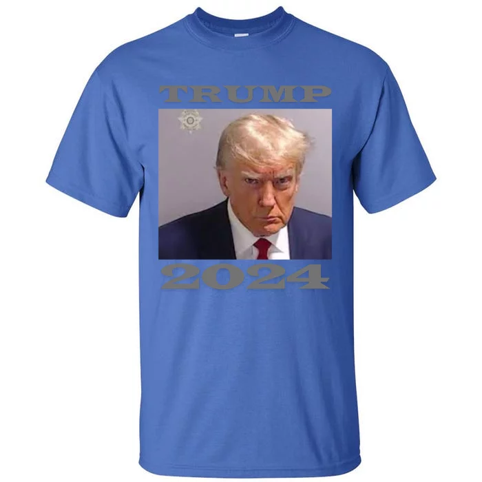 Mugshot Of Donald Trump Trump 2024 Funny Gift Tall T-Shirt