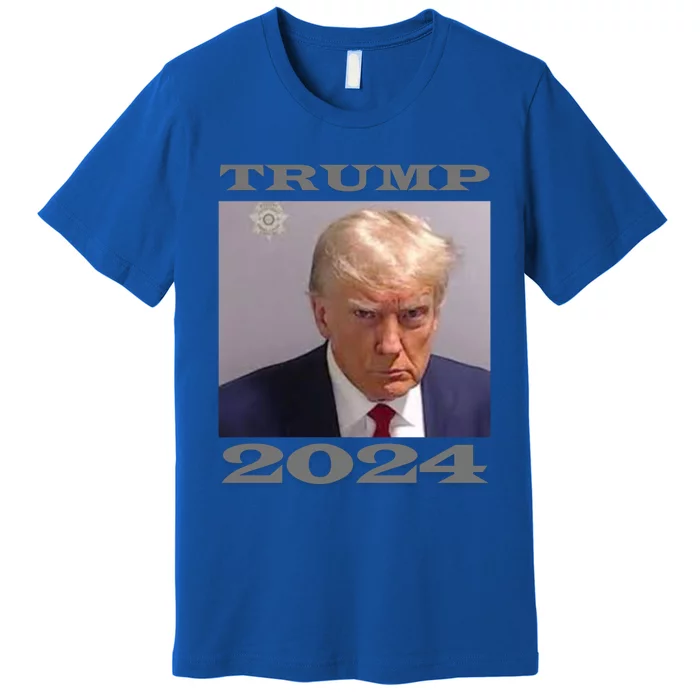 Mugshot Of Donald Trump Trump 2024 Funny Gift Premium T-Shirt