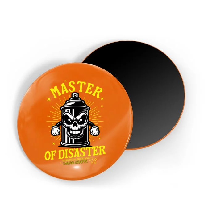 Master Of Disaster Graffiti Can Mascot Magnet