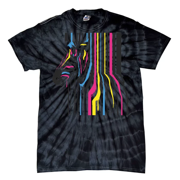 Modern Abstract Zebra Tie-Dye T-Shirt