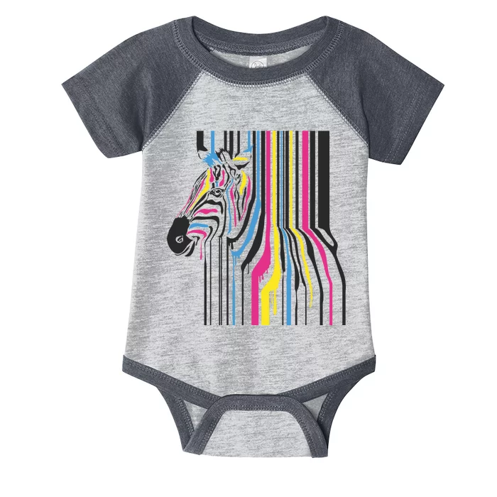 Modern Abstract Zebra Infant Baby Jersey Bodysuit