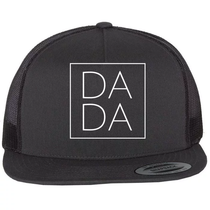 Modern Dada Fathers Day Flat Bill Trucker Hat