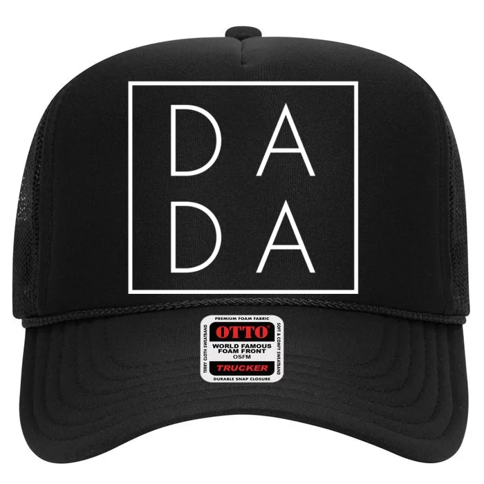 Modern DADA Logo Dada Father High Crown Mesh Trucker Hat