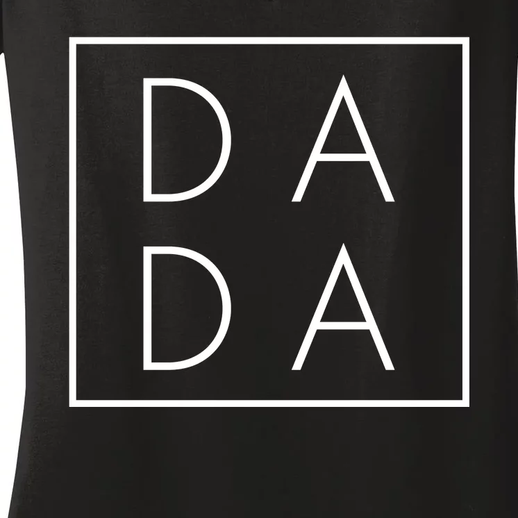 Modern DADA Logo Dada Father Women's V-Neck T-Shirt