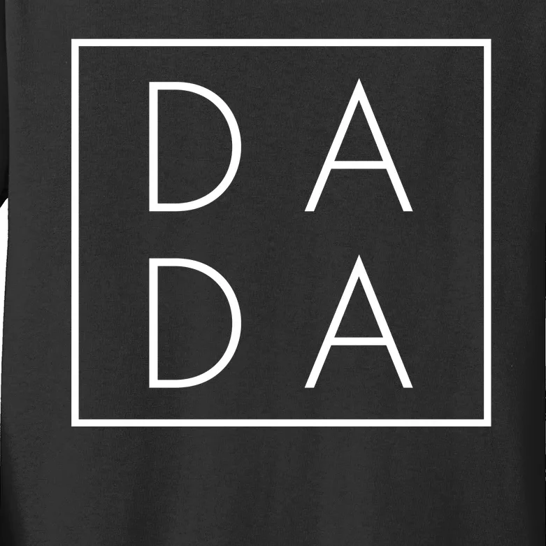 Modern DADA Logo Dada Father Kids Long Sleeve Shirt