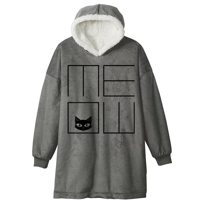 Modern Meow Hooded Wearable Blanket