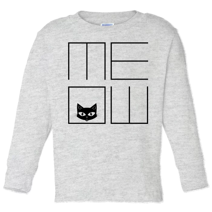 Modern Meow Toddler Long Sleeve Shirt