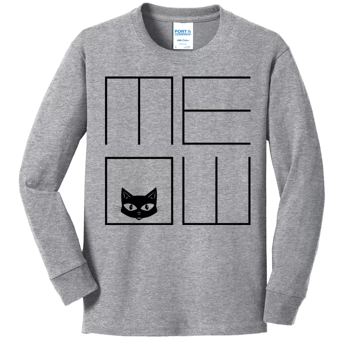 Modern Meow Kids Long Sleeve Shirt