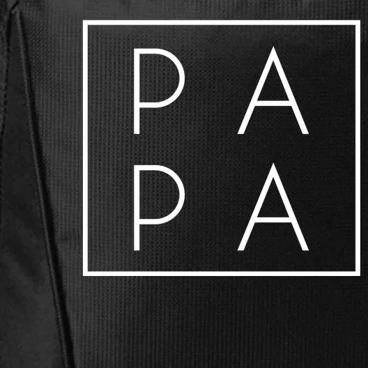 Modern PA PA Papa Father logo City Backpack