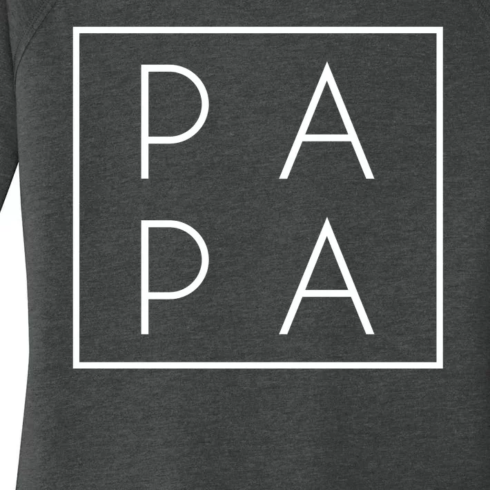 Modern PA PA Papa Father logo Women's Perfect Tri Tunic Long Sleeve Shirt