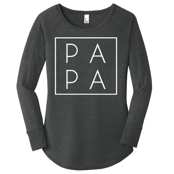 Modern PA PA Papa Father logo Women's Perfect Tri Tunic Long Sleeve Shirt