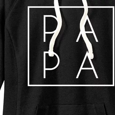 Modern PA PA Papa Father logo Women's Fleece Hoodie