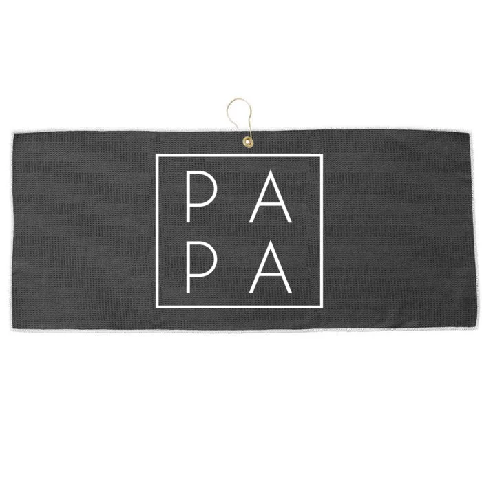 Modern PA PA Papa Father logo Large Microfiber Waffle Golf Towel