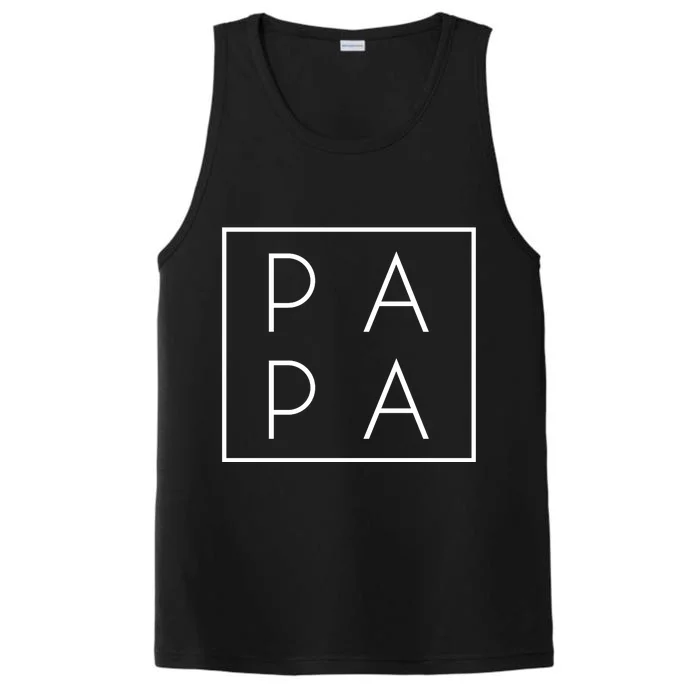 Modern PA PA Papa Father logo Performance Tank