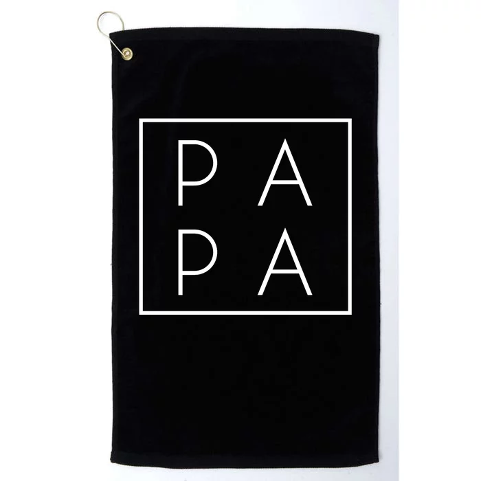 Modern PA PA Papa Father logo Platinum Collection Golf Towel