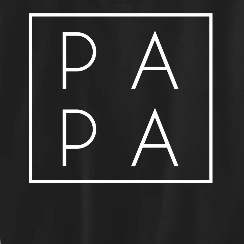 Modern PA PA Papa Father logo Kids Sweatshirt