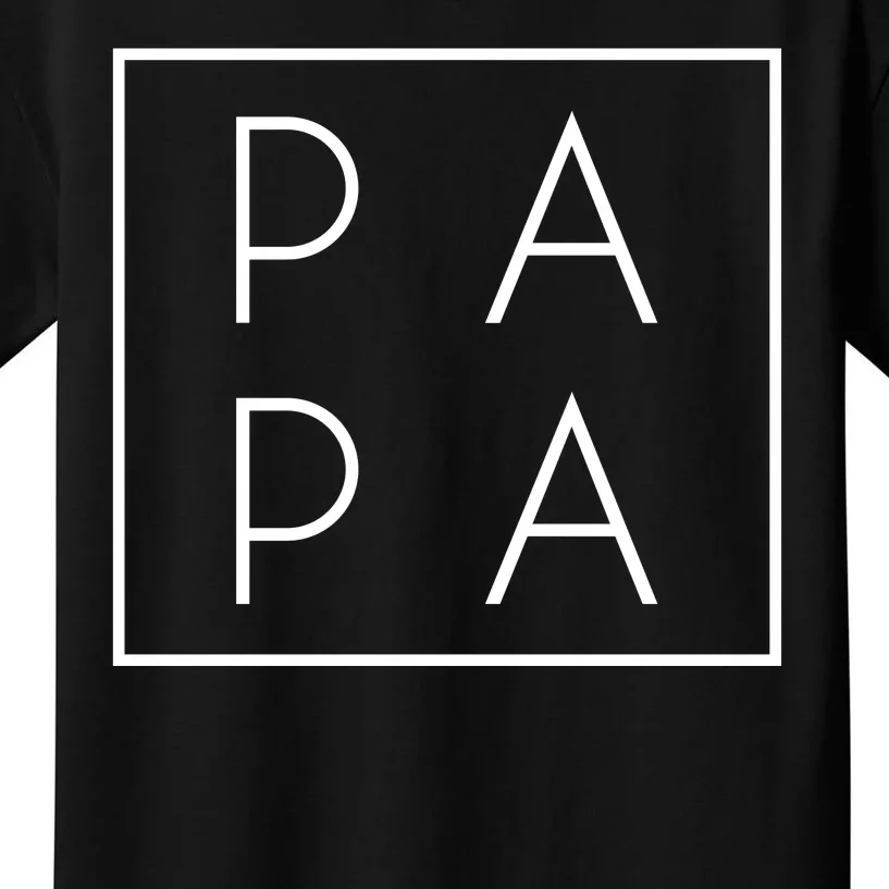 Modern PA PA Papa Father logo Kids T-Shirt