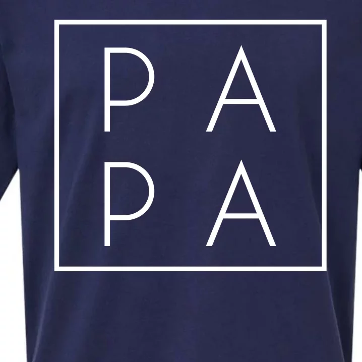 Modern PA PA Papa Father logo Sueded Cloud Jersey T-Shirt