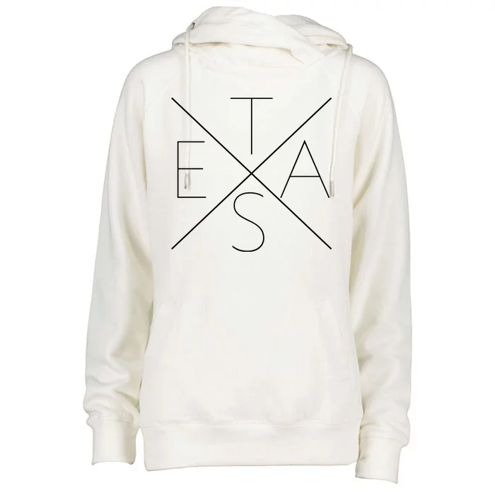 Modern Texas Womens Funnel Neck Pullover Hood