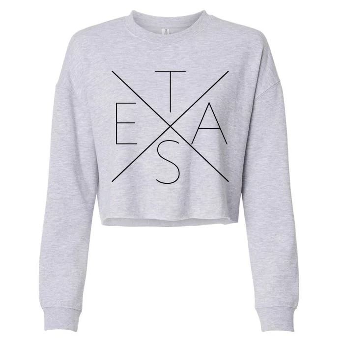 Modern Texas Cropped Pullover Crew