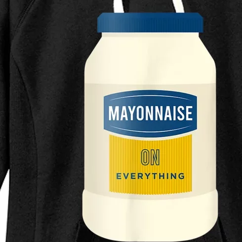 Mayonnaise On Everything Mayo Lover Funny Condiment Fan Women's Fleece Hoodie