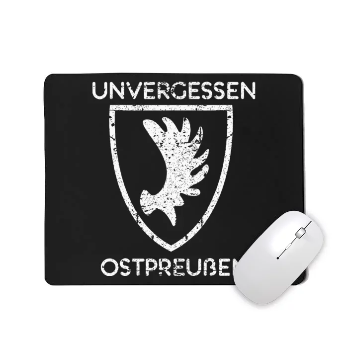 Map Of East Prussia With Coat Of Arms Unforgotten East Mousepad