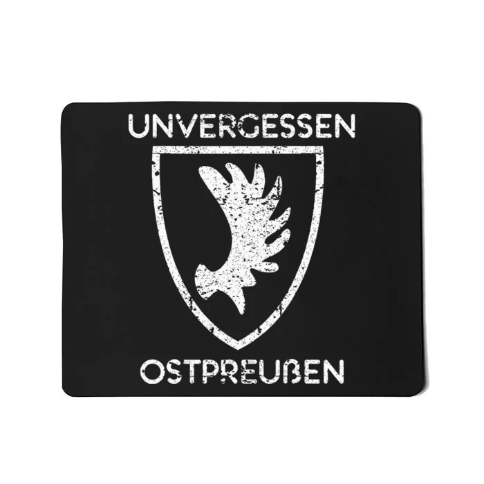 Map Of East Prussia With Coat Of Arms Unforgotten East Mousepad